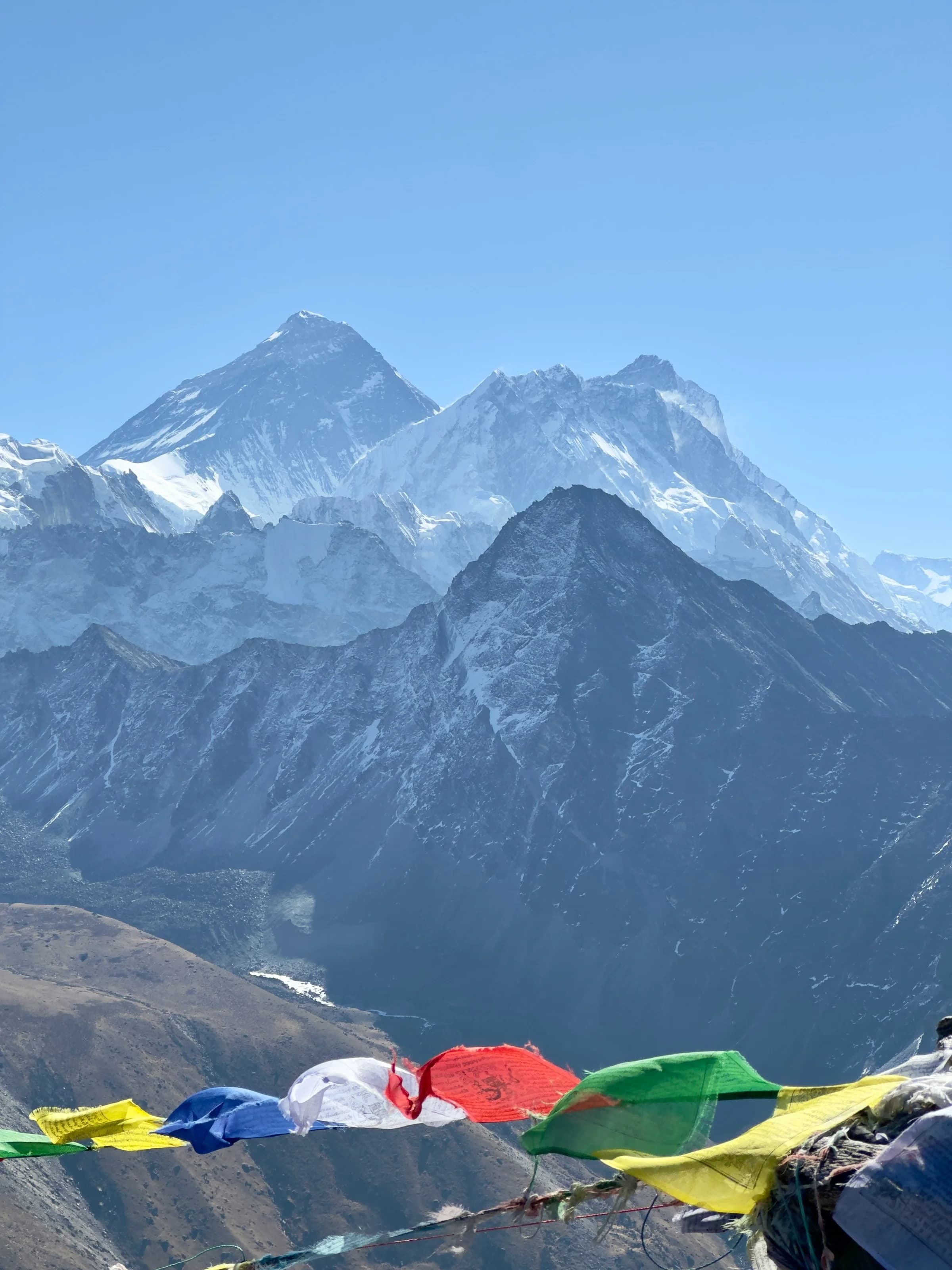The Himalayan skyline from the Everest region